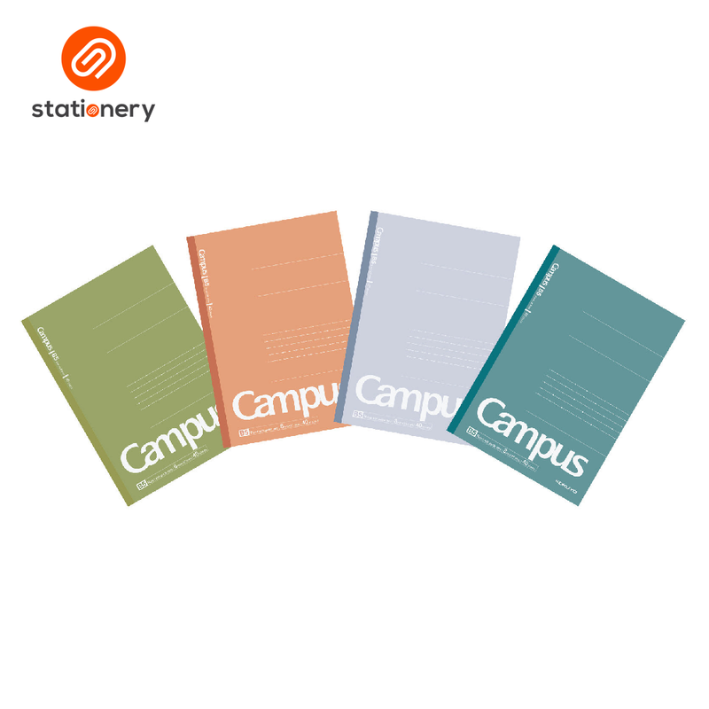 Kokuyo Campus Dotted Ruled Notebook 40 Sheets A5 - Gray-zoom-