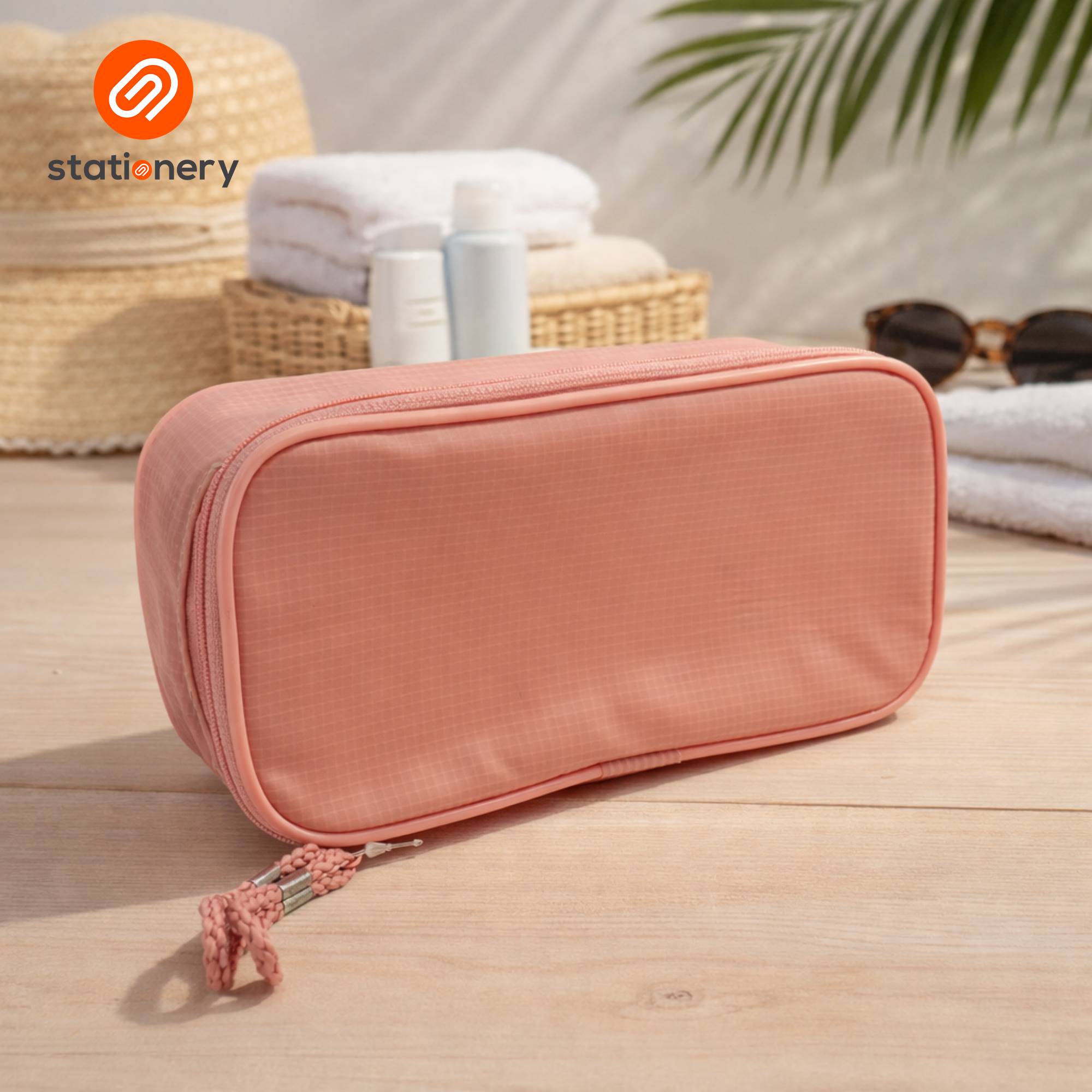 Rectangle Checkered Colored PVC Pouch