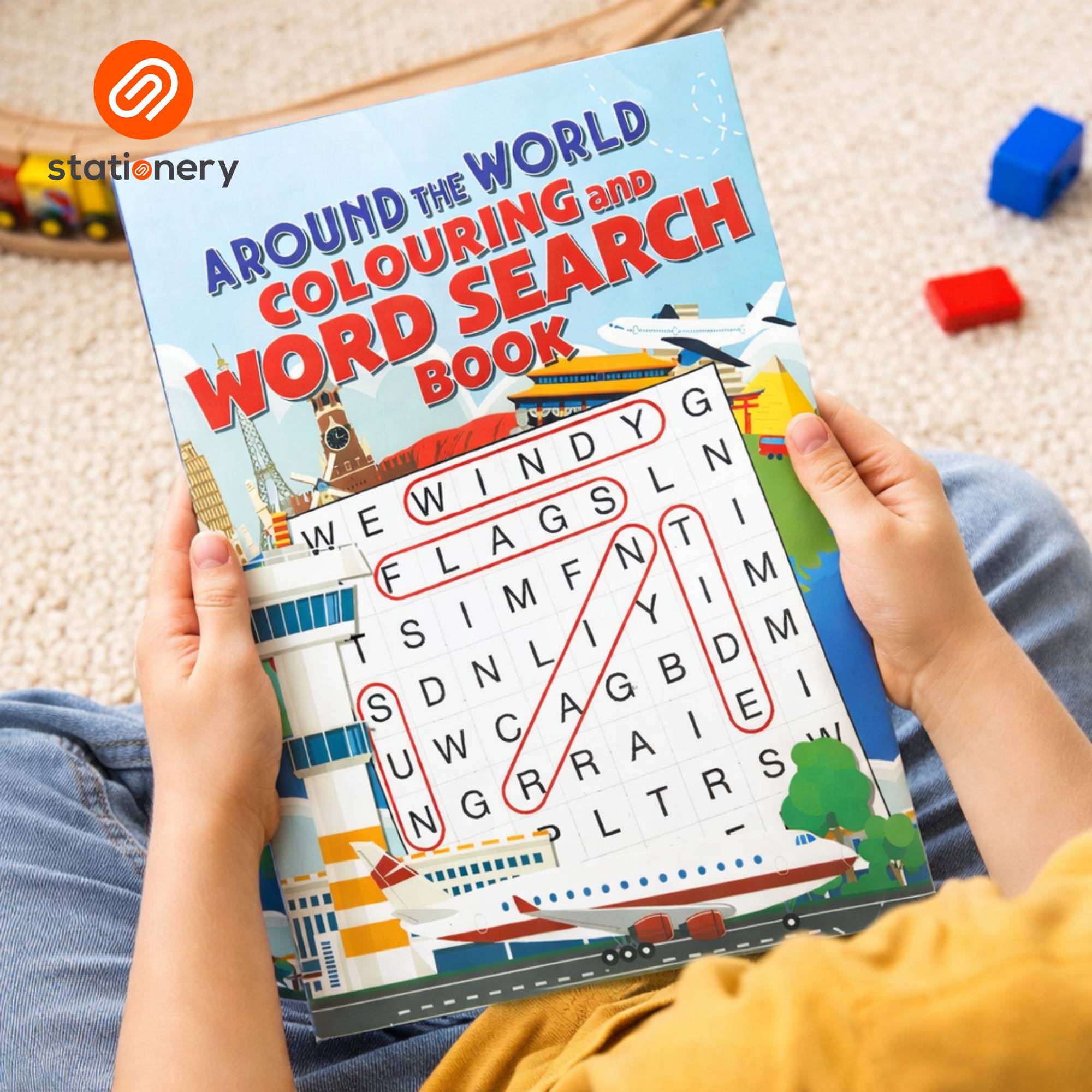 Colouring and Word Search Book