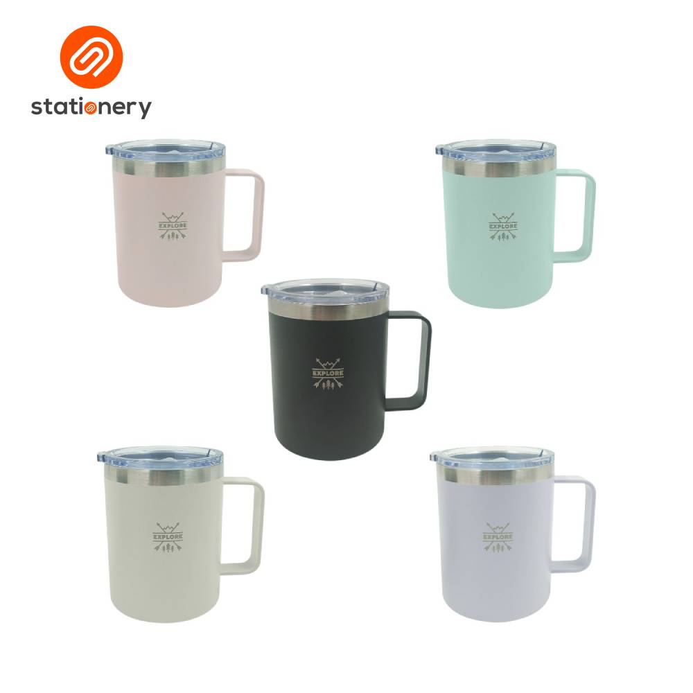 Explore Stainless Steel Coffee Mug - 12oz-zoom-3