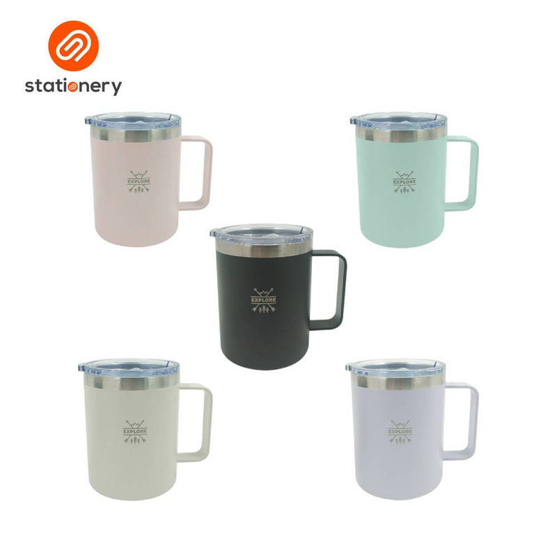 Explore Stainless Steel Coffee Mug - 12oz-zoom-