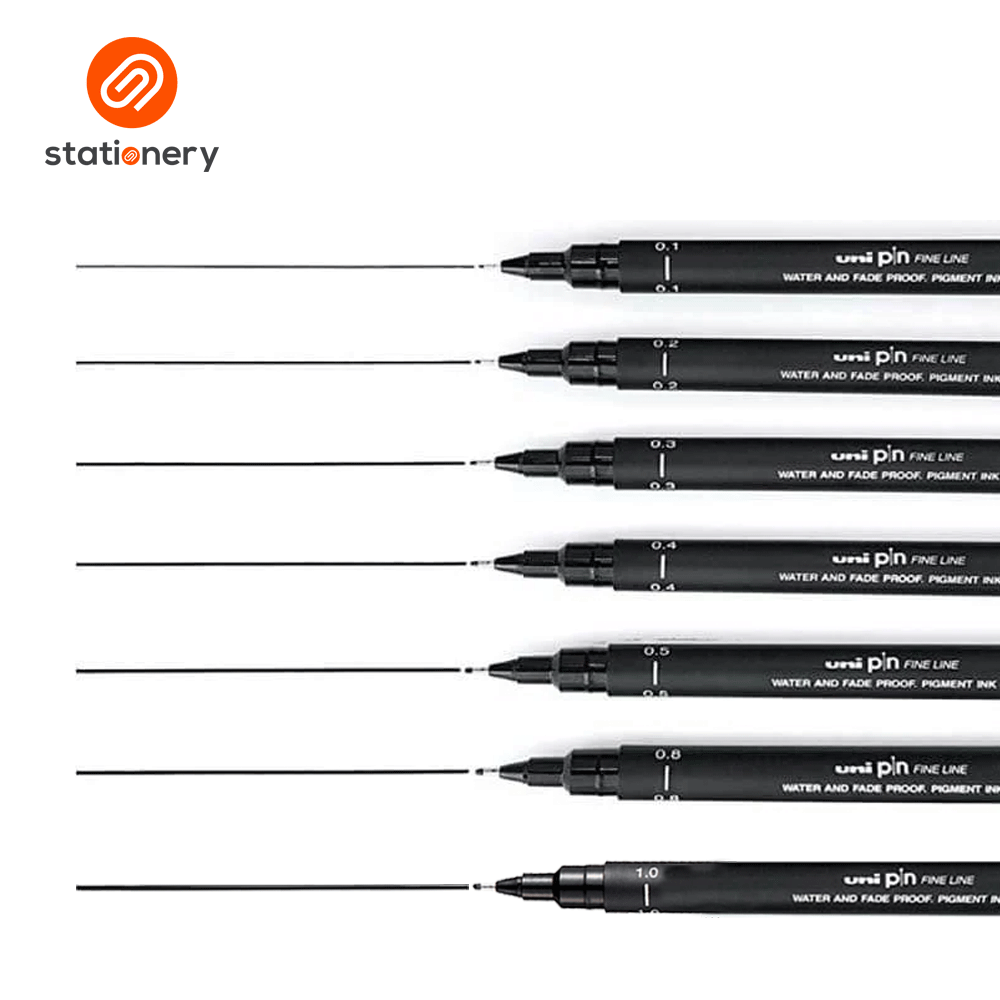 Uni Pin Line Drawing Pen - Black Ink-8