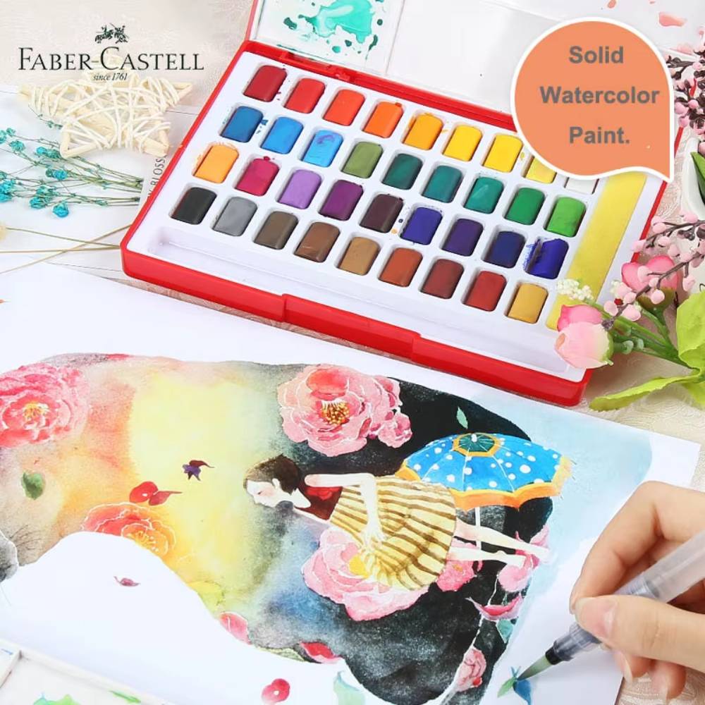 Faber Castell Solid Watercolor 36 Colors-zoom-5