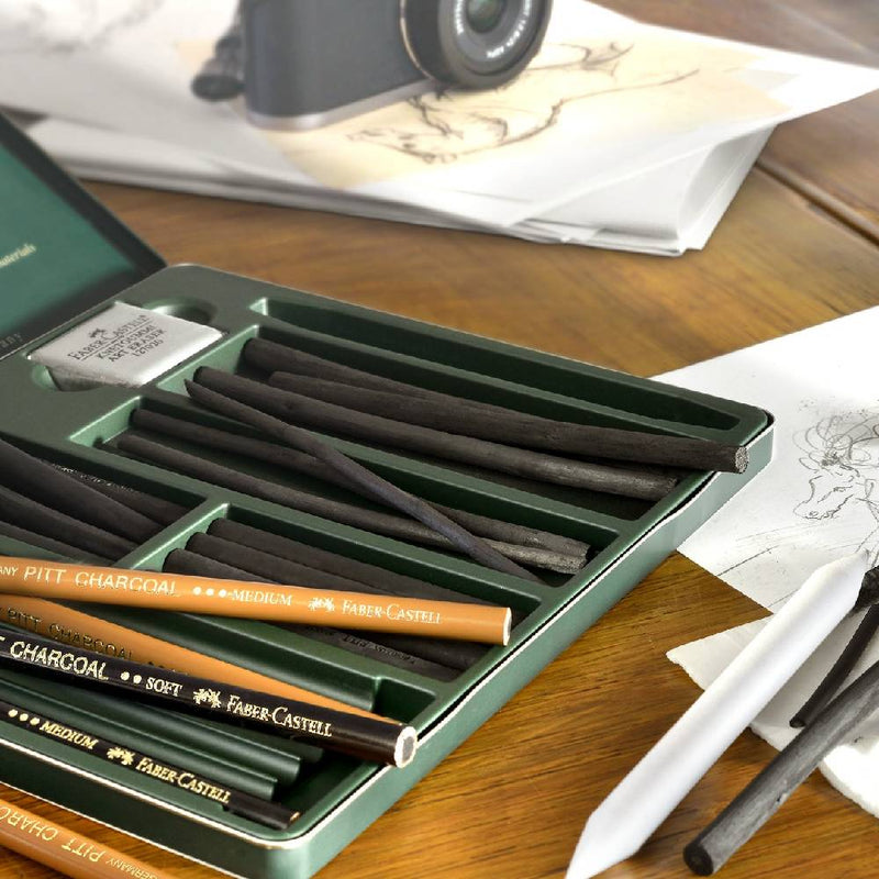 Faber Castell Pitt Charcoal Pencil Soft-zoom-