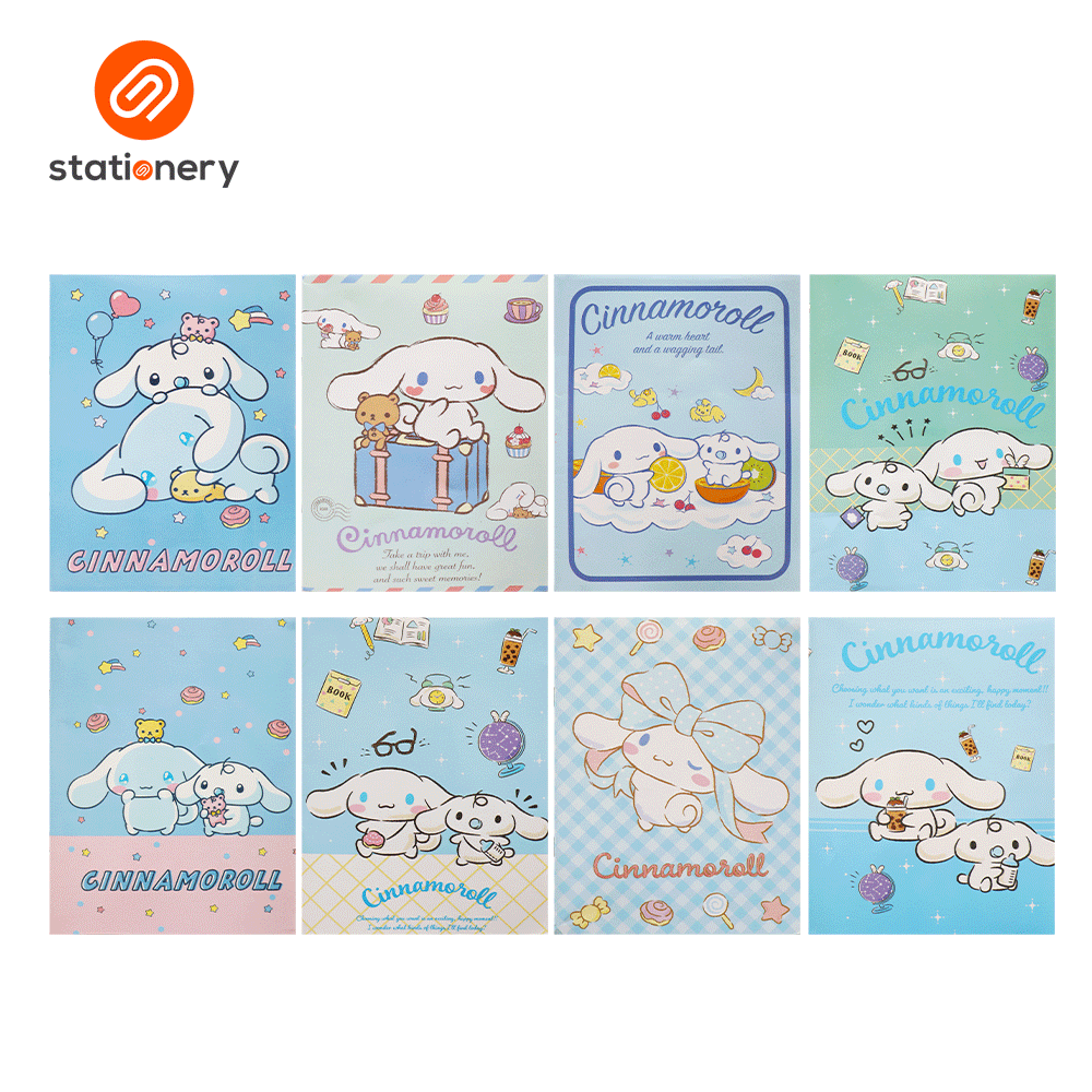 Cinnamoroll Writing Notebook 80lvs Pack of 8