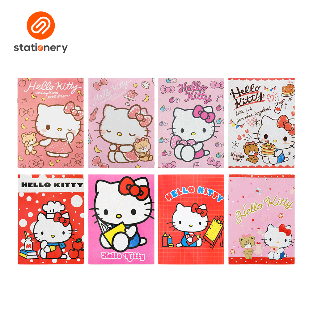 Hello Kitty Writing Notebook 80lvs Pack of 8-10