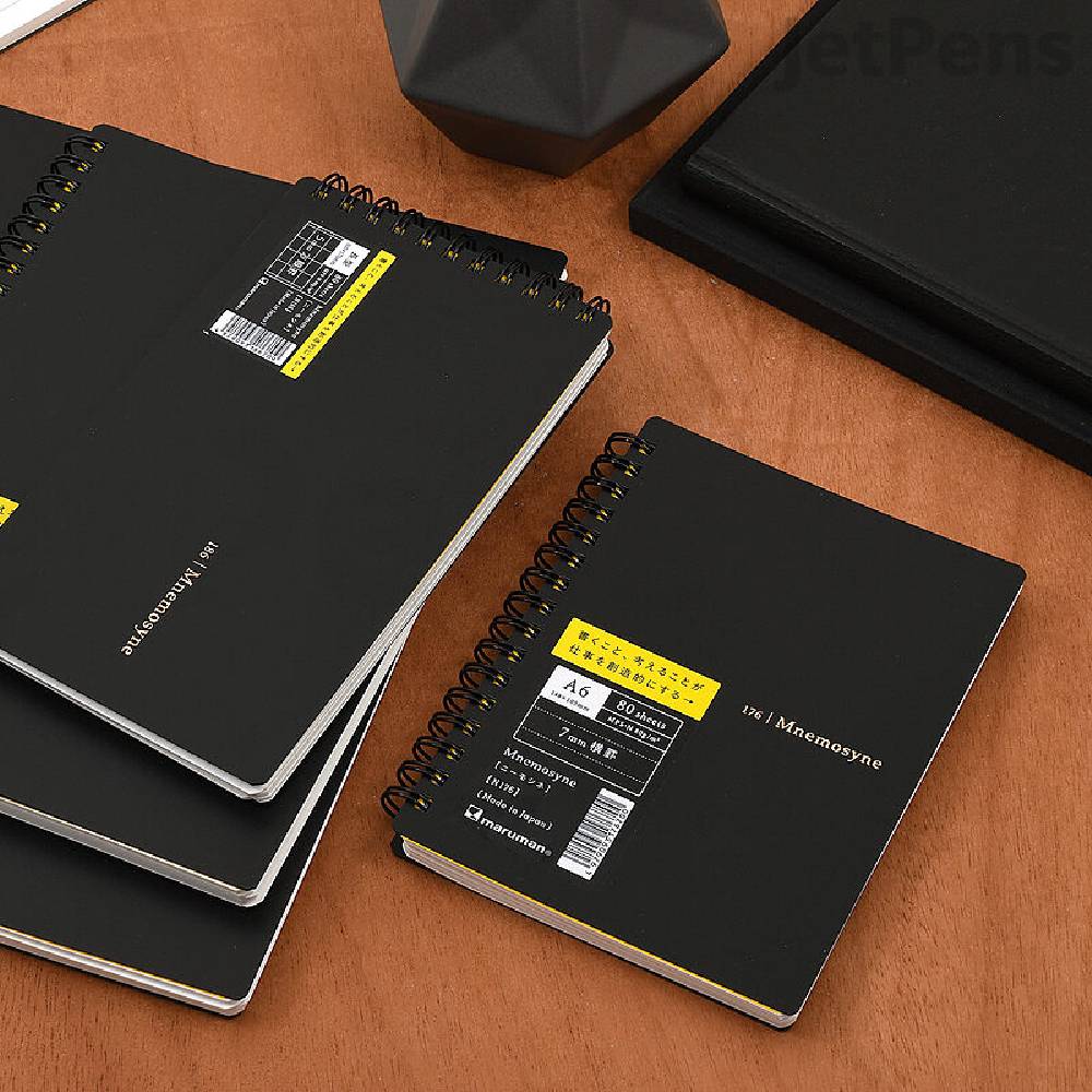 Maruman Mnemosyne N176 Side Spiral Ruled Notebook A6 - 80 Sheets