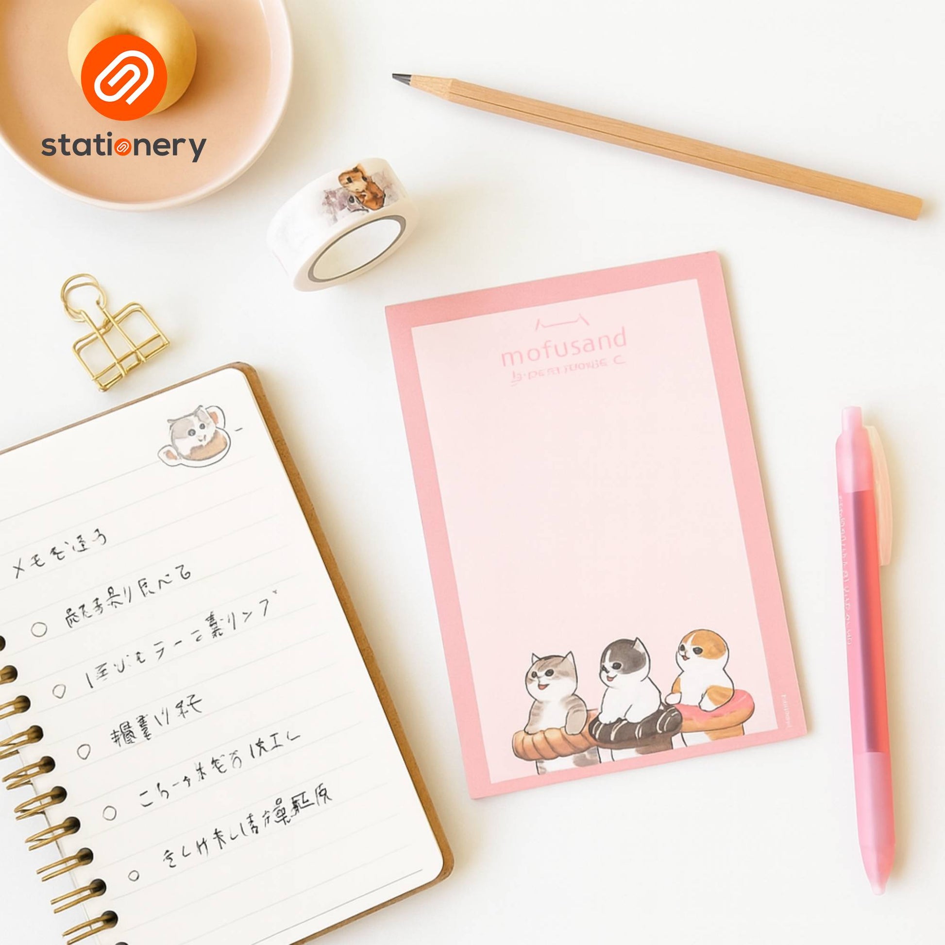 Mofusand Coffee & Donuts Memo Pad 360 Sheets 10x15cm-1