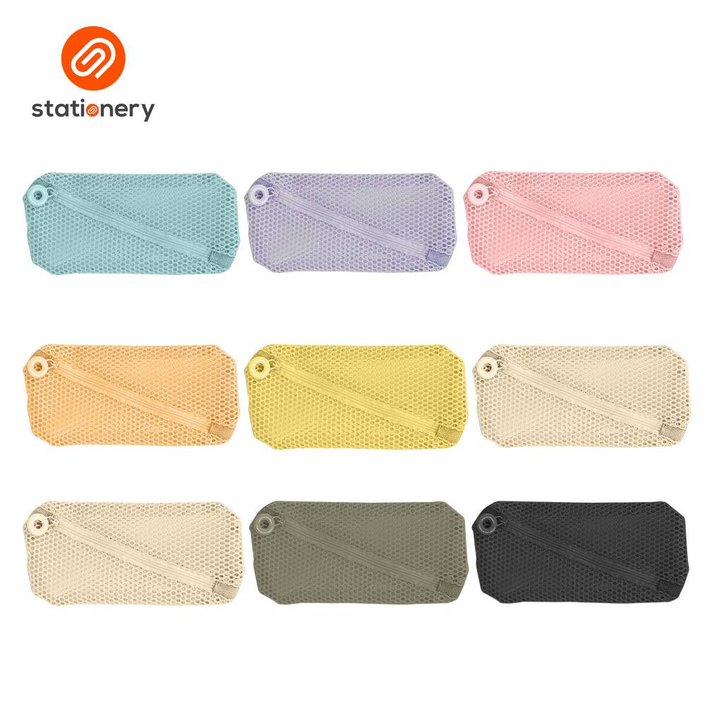 Explore Net Mesh Cloth Rectangle Pouch - 19x9cm-zoom-3