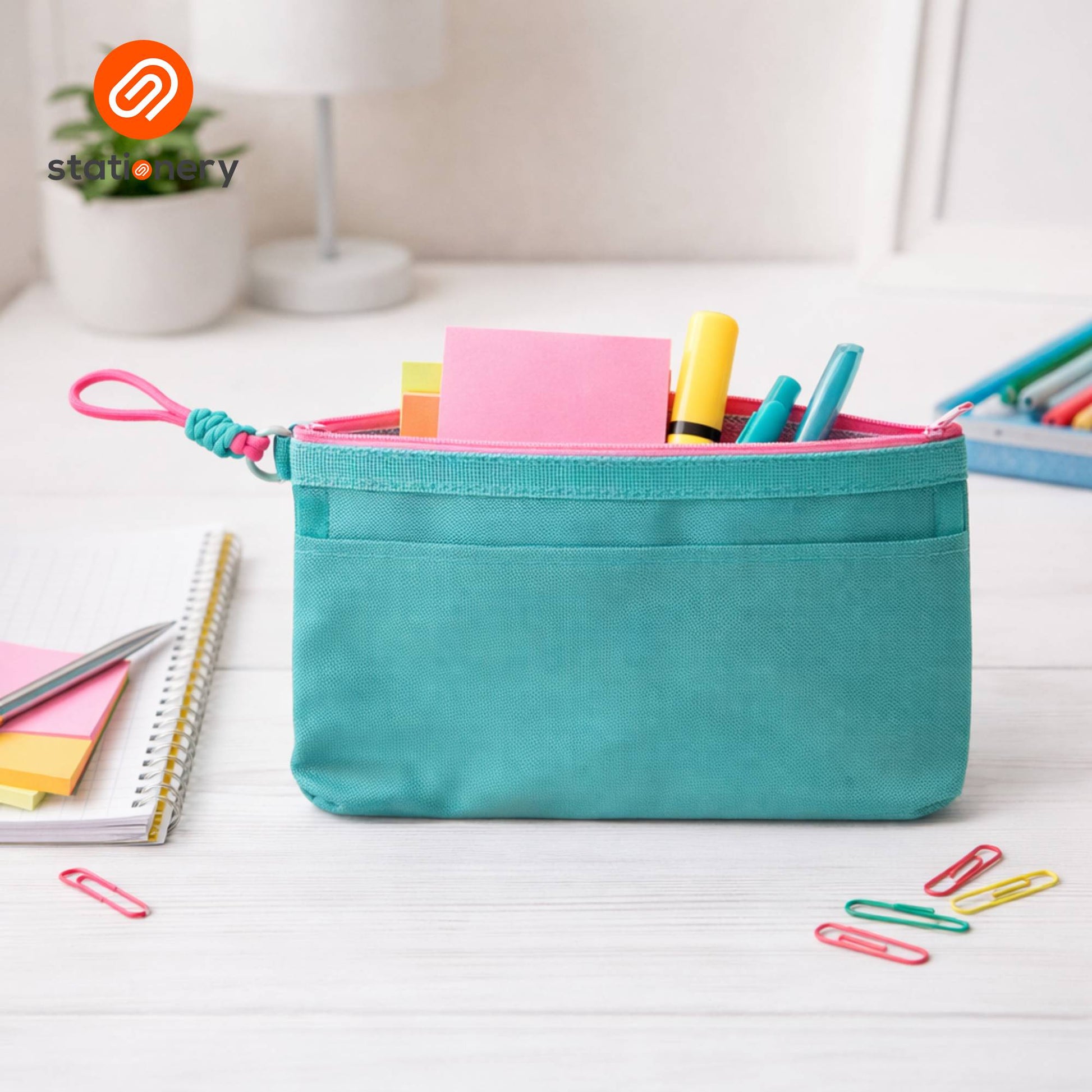 Fine Mesh Pen Case with Taping - 21x11.5cm-1