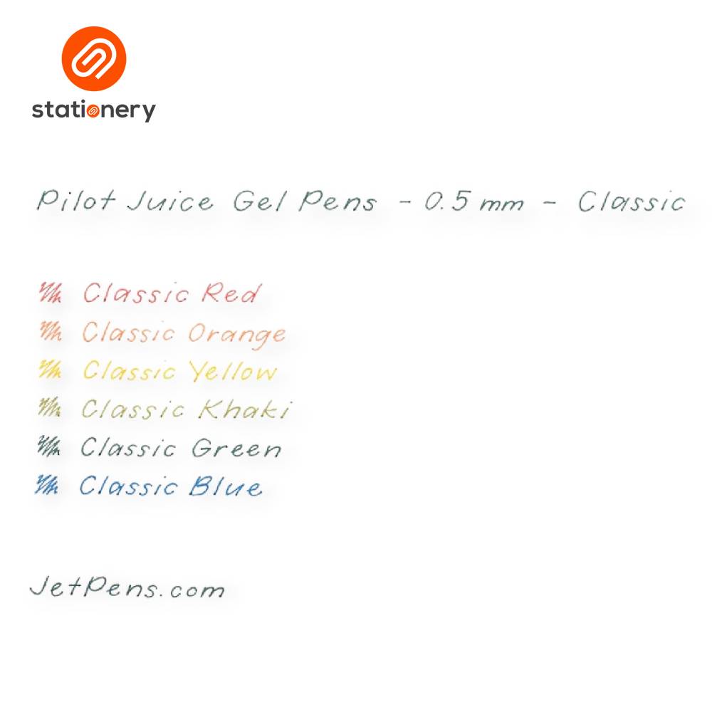 Pilot Juice Gel Pen Classic Colors - 0.5mm-zoom-15