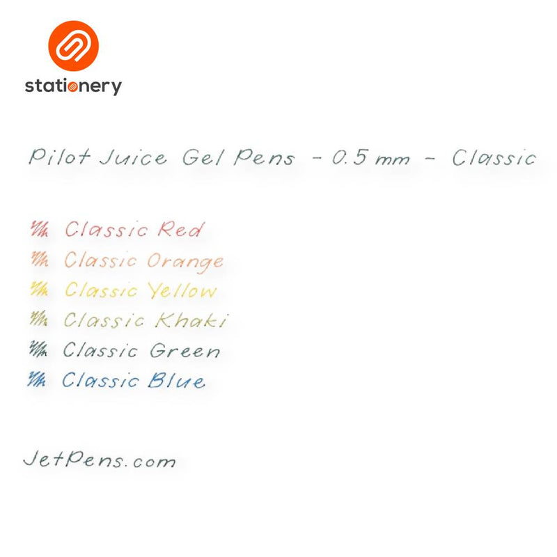 Pilot Juice Gel Pen Classic Colors - 0.5mm-zoom-
