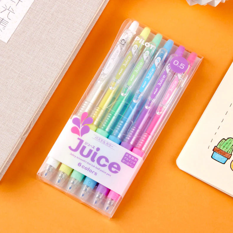 Pilot Juice Gel Pen 0.5mm 6 Colors Pastel