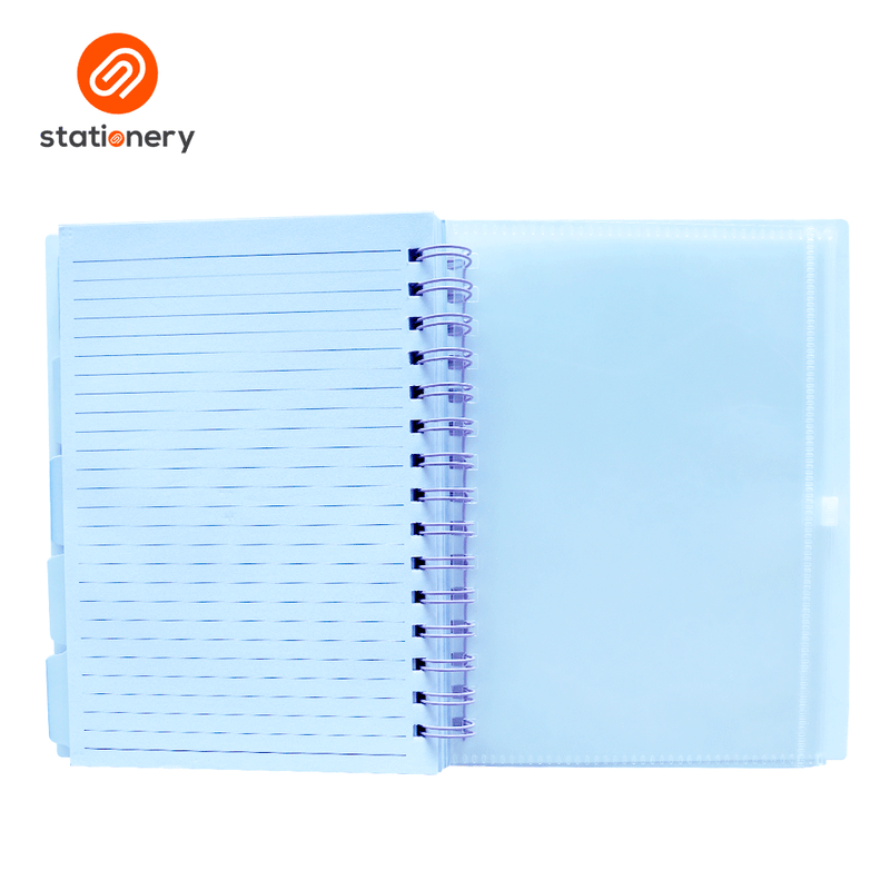 5 Subject Notebook PP with Pouch - Floral-zoom-