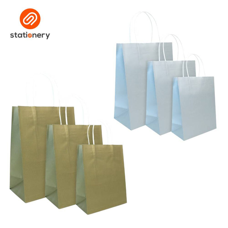 Bleached Kraft Bag Pack of 10 - 26x12x33cm (Large)-zoom-