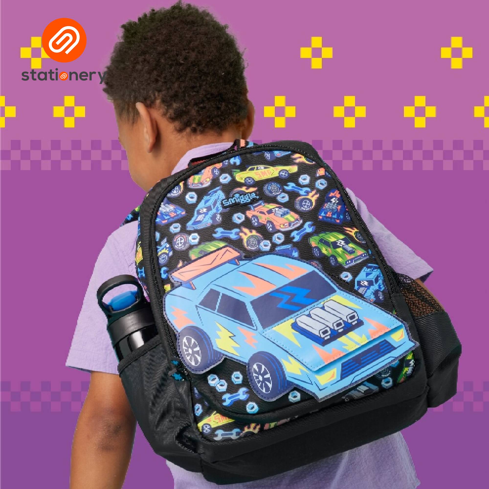 Smiggle Playtime Junior Character Backpack - Black-zoom-1