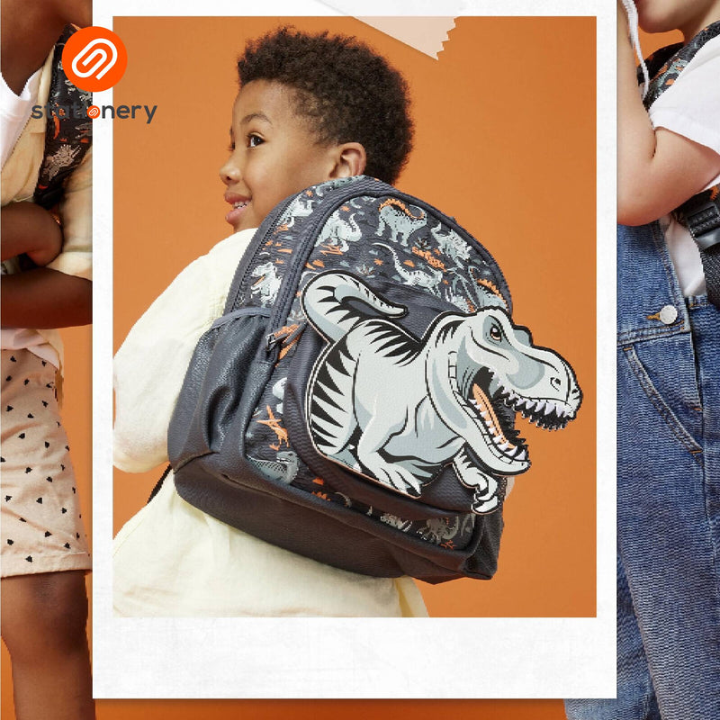 Smiggle Playtime Junior Character Backpack - Grey-zoom-