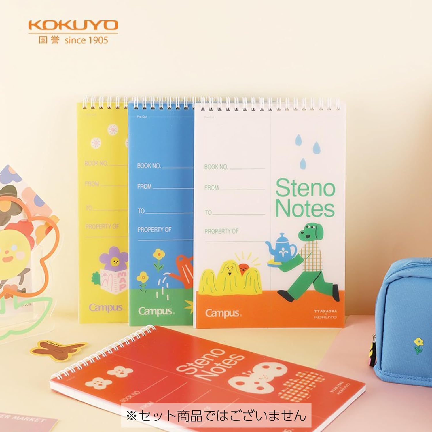 Kokuyo Tyakasha Steno Notes Spiral Notebook - 6x9"-zoom-12