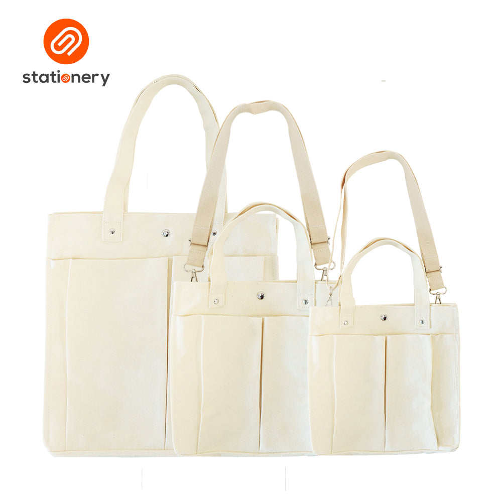 Tote Bag Two Front Pocket - Large (35x12x35cm)-zoom-11