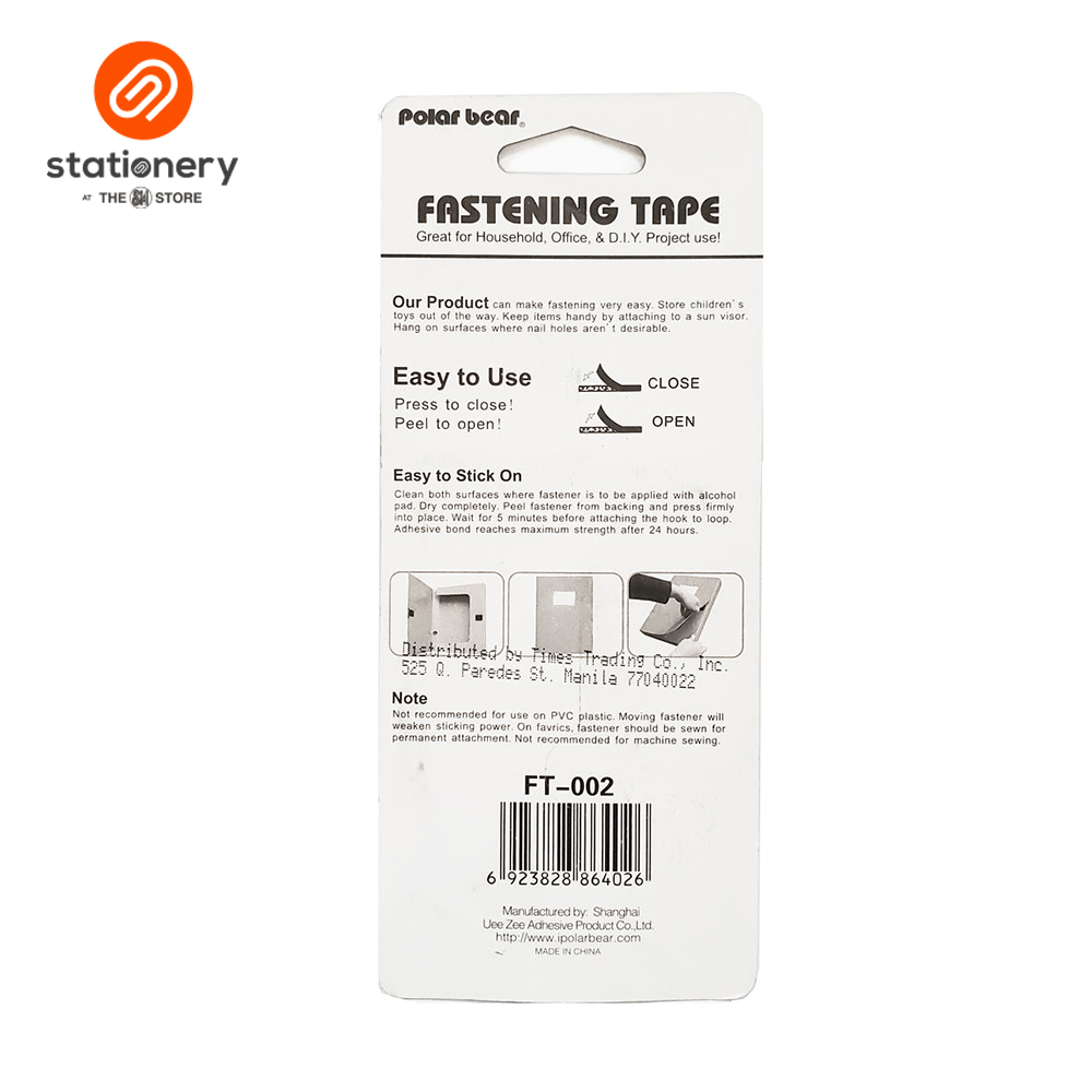 Polar Bear Fastening Tape 3/4inches x 8sets FT-002-2