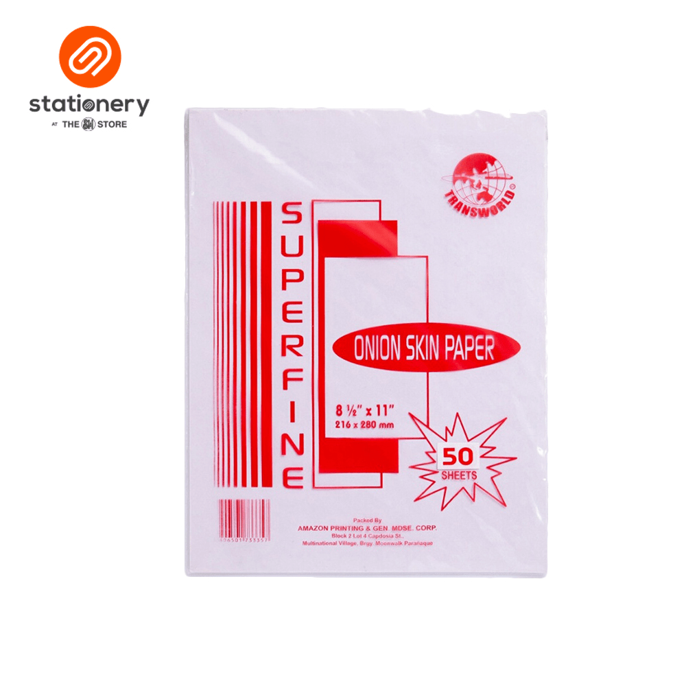 Superfine Onion Skin Paper 8.5X11 50 Sheets
