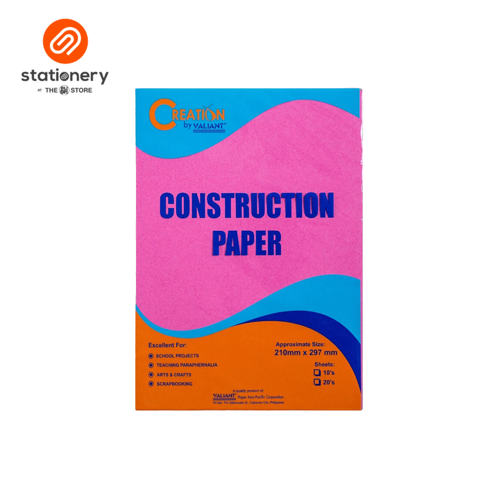 Construction Paper Assorted Colors 8 X 11.8" 20 Sheets