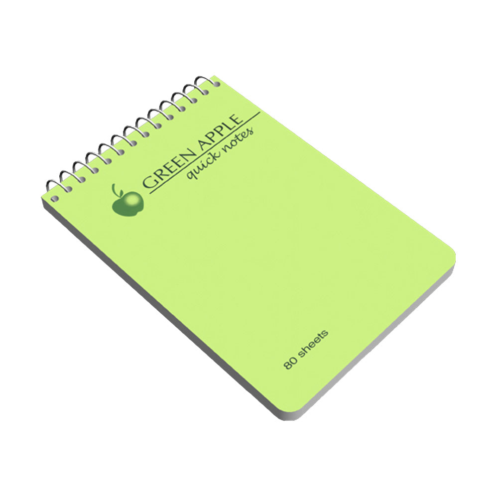 Green Apple Spiral Notebook 80lvs No. 0780 - 7X10"