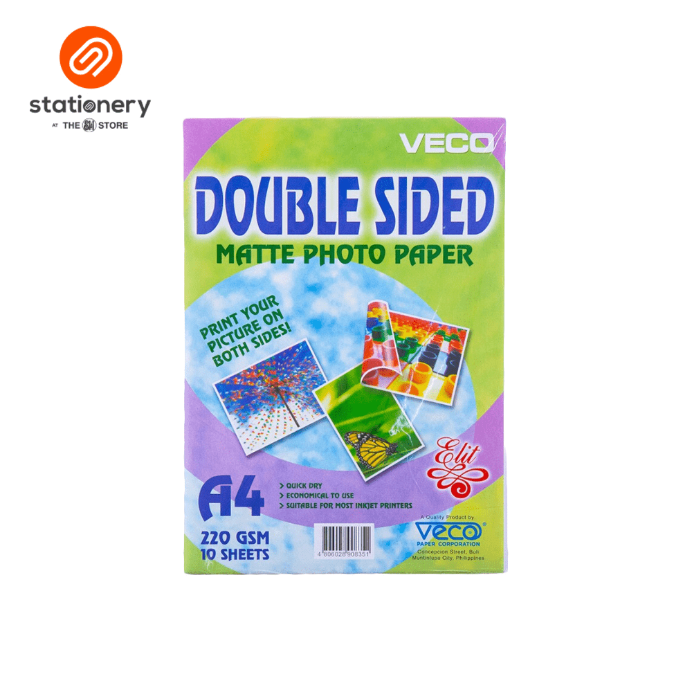 Elit Inkjet Photo Paper Matte Double Sided 220gsm A4 10 Sheets
