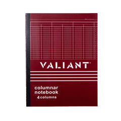 Valiant Columnar Notebook 8.5X11" 50 Leaves 4 Columns