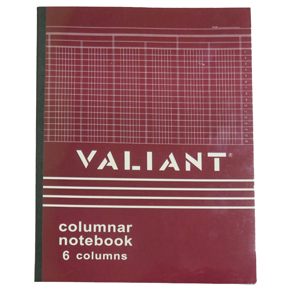 Valiant Columnar Notebook 8.5X11" 50 Leaves 6 Columns