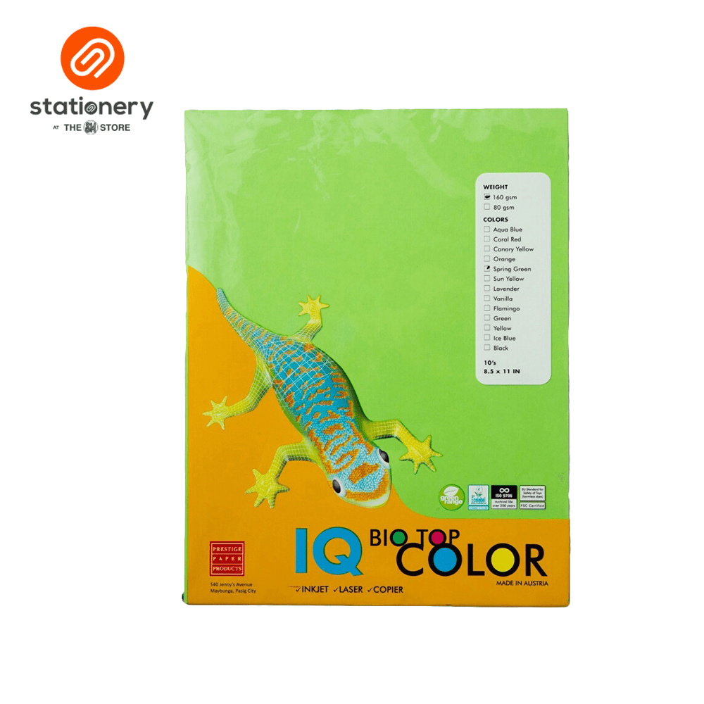 Biotop Color Board 160gsm Short 10 Sheets per Pack