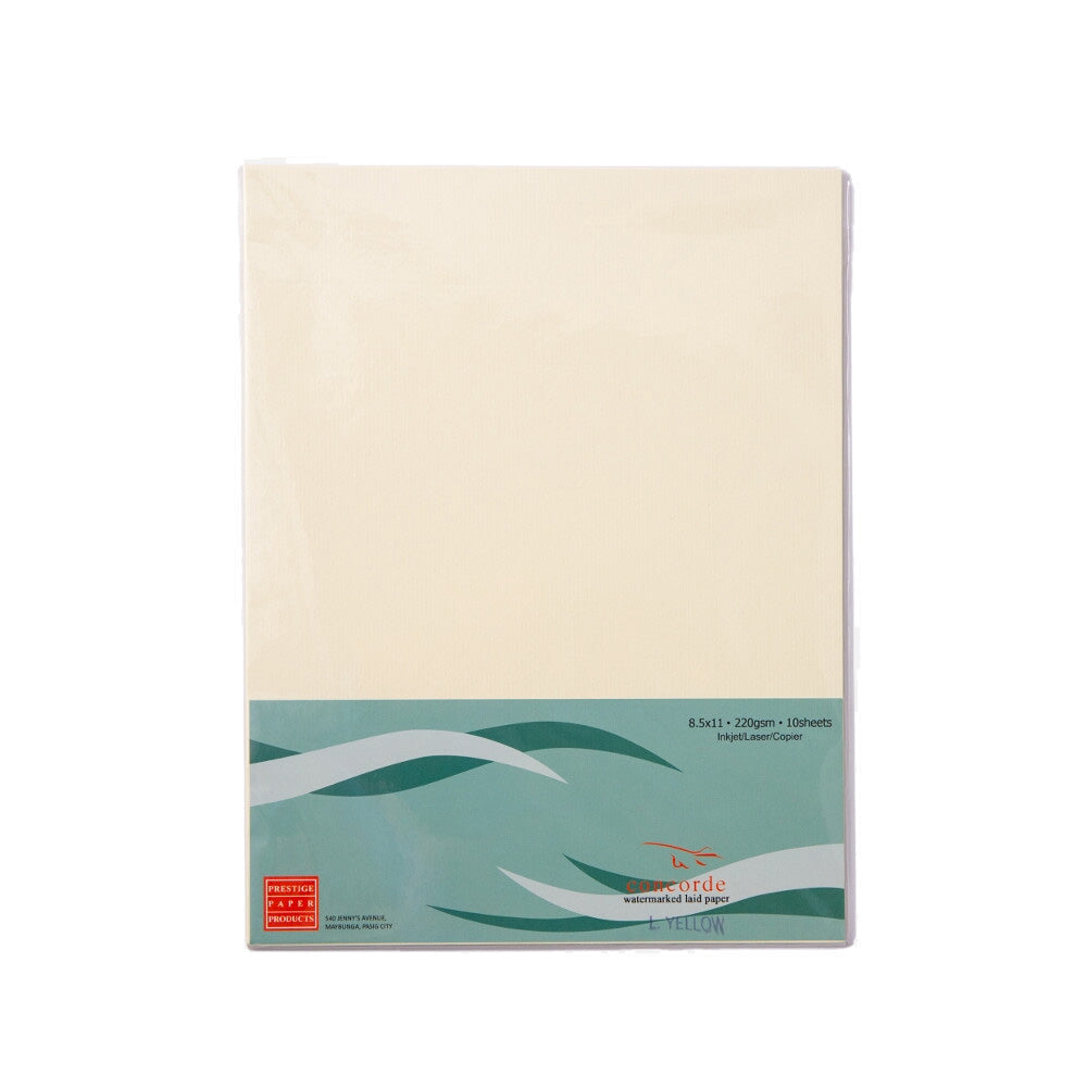 Concorde Laid Board Short 10 Sheets per Pack White