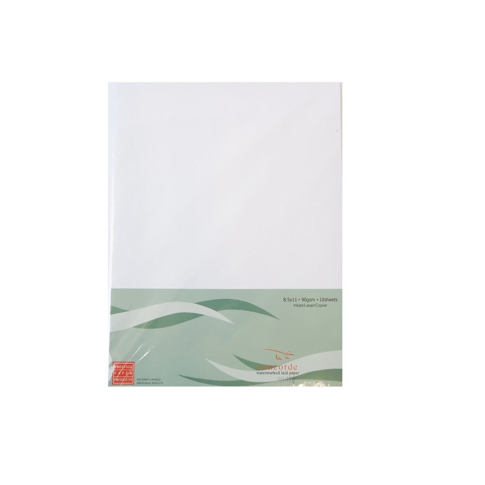Concorde Laid Board Short 10 Sheets per Pack Cream