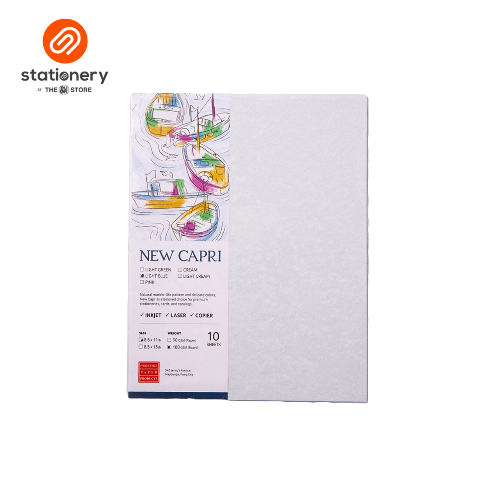 New Capri Specialty Board 180gsm Short 10 Sheets per Pack – SM Stationery