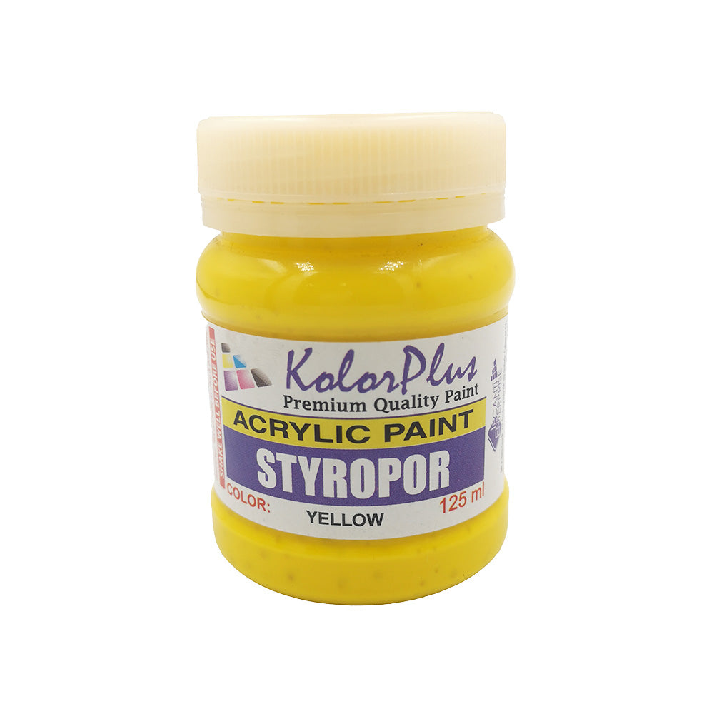 Kolor Plus Styropor Paint 125ml Yellow