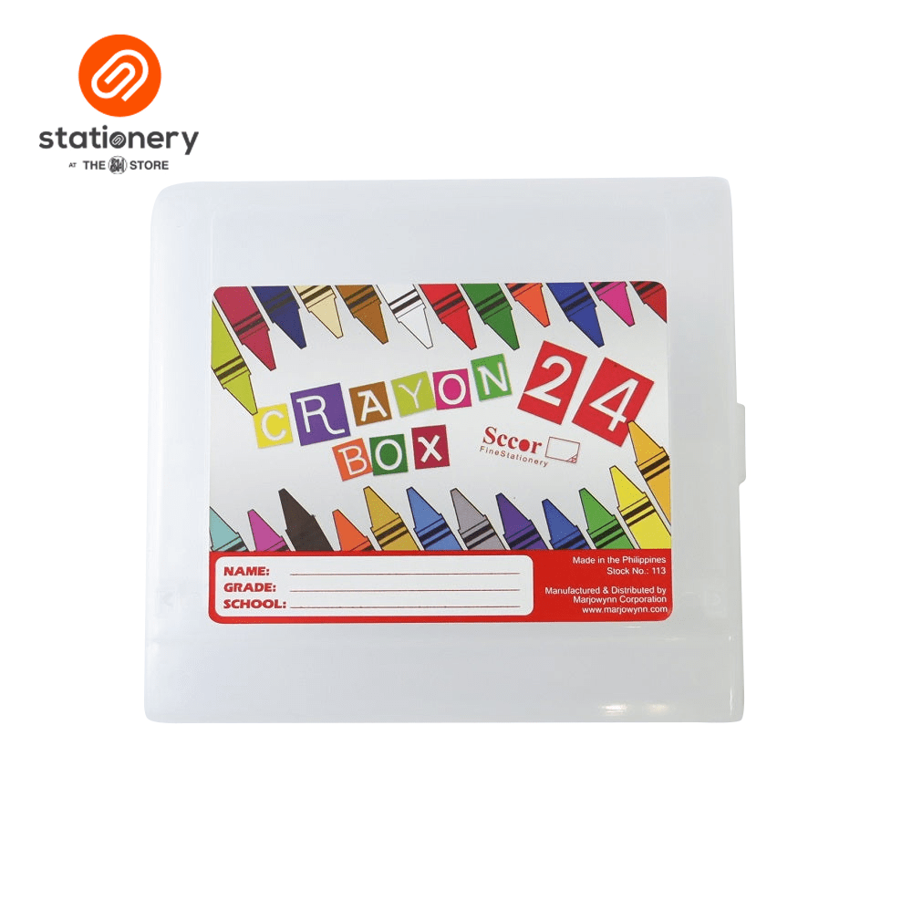 Sccor Plastic Crayon Case 24s (RANDOM COLOR)-2