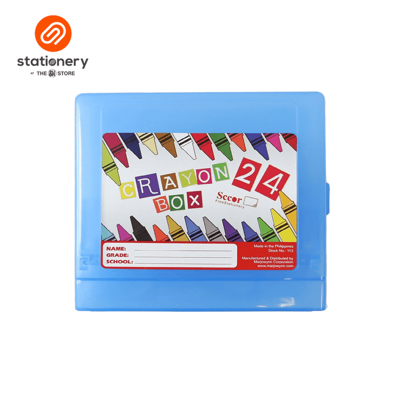 Sccor Plastic Crayon Case 24s (RANDOM COLOR)-zoom-