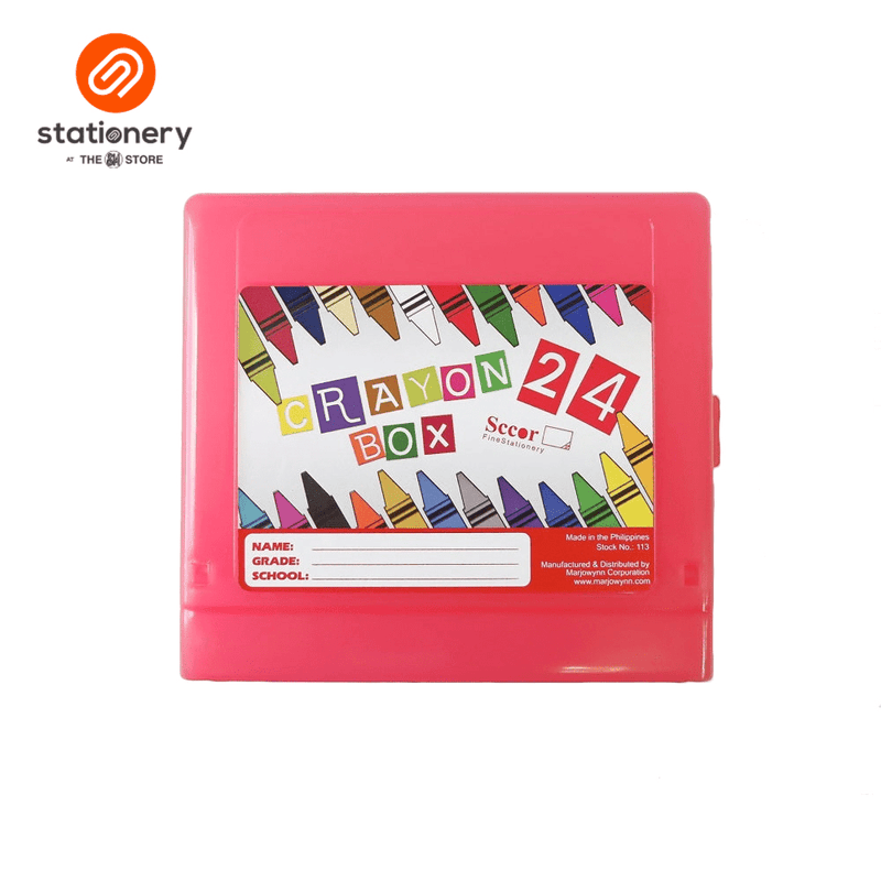 Sccor Plastic Crayon Case 24s (RANDOM COLOR)-zoom-