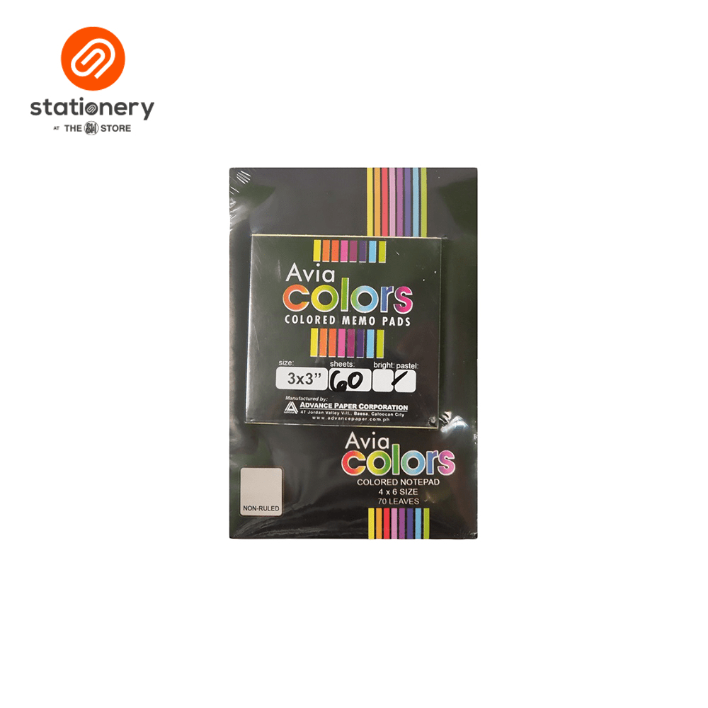 Avia Jotter Pad 4x6" 70lvs 3 Pads with Free 3x3 Memo Pad-1