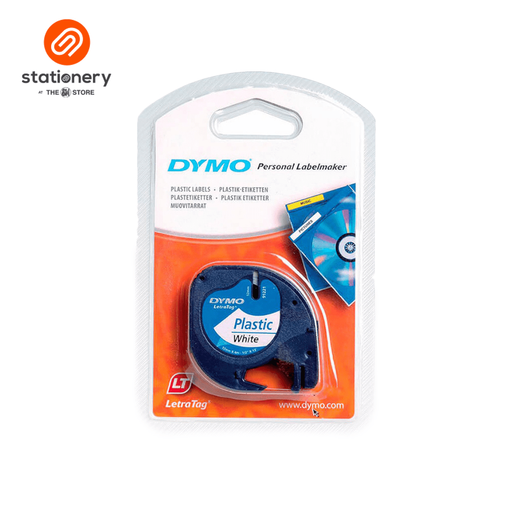 Dymo Letratag Tape Cartridge Plastic White-1