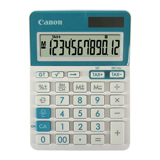 Canon LS-123T 12-Digit Mini Desktop Calculator Blue