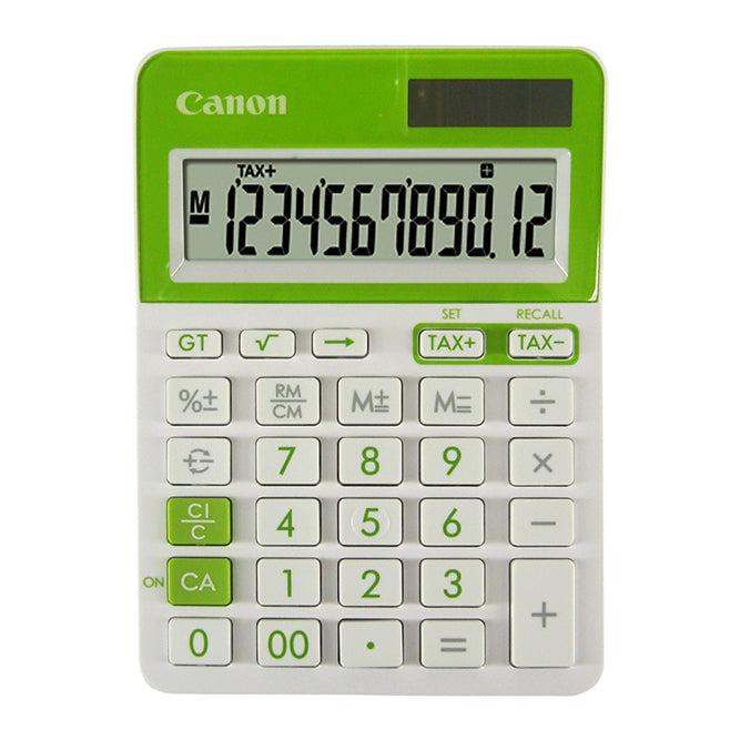 Canon LS-123T 12-Digit Mini Desktop Calculator Green