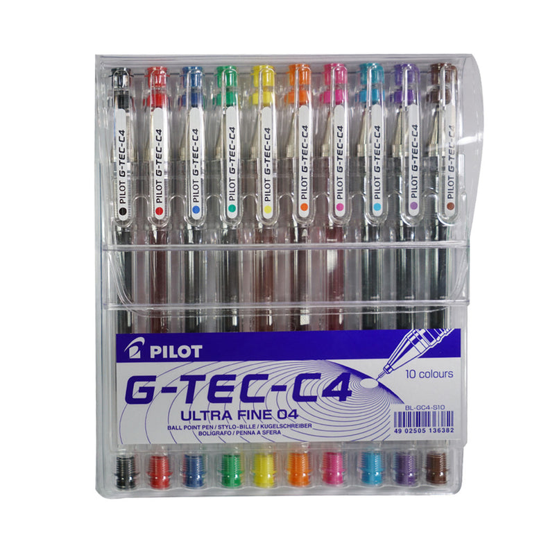 Pilot G-Tec C4 Pen 10 colors-zoom-