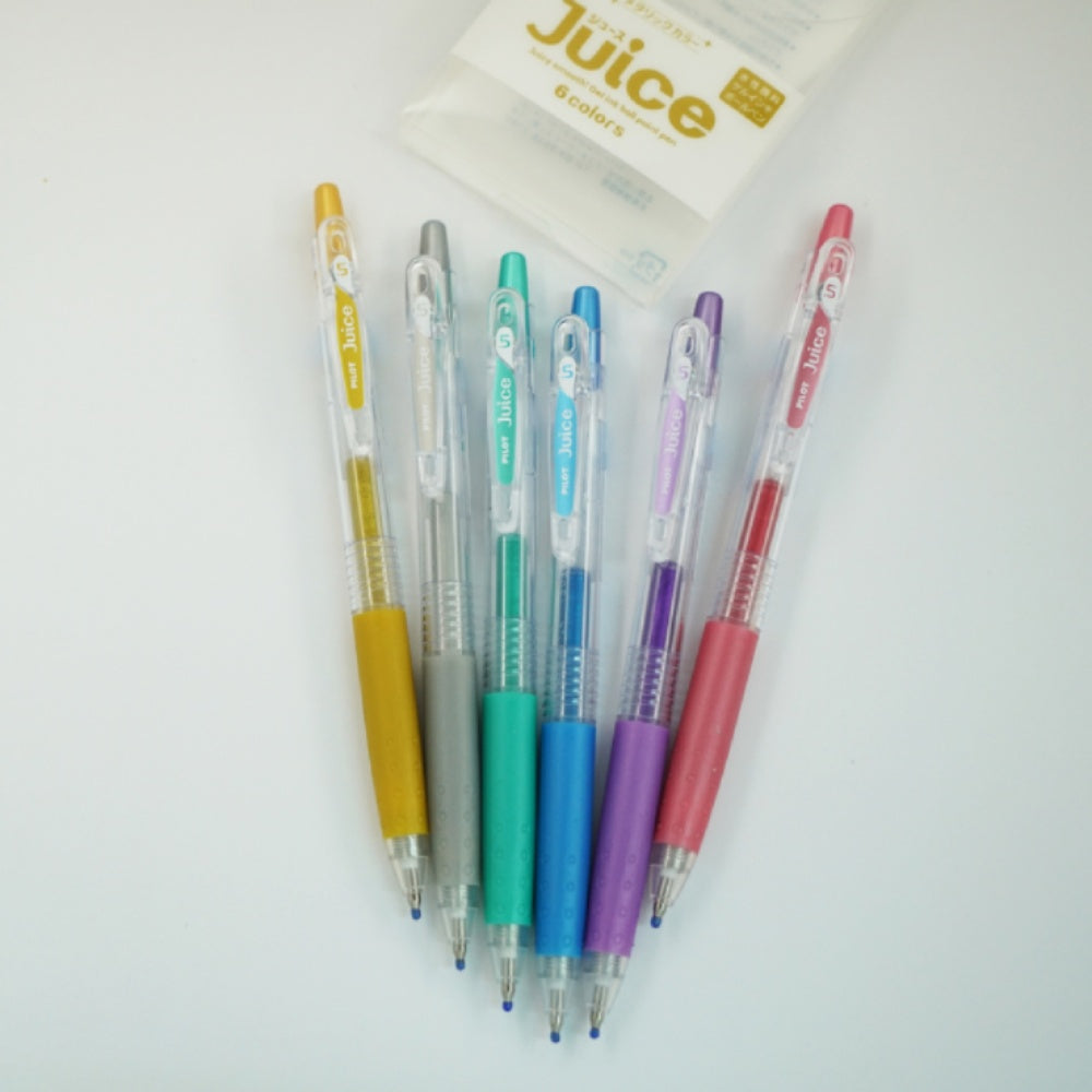 Pilot Juice Gel Pen 0.5mm 6 Colors Metallic