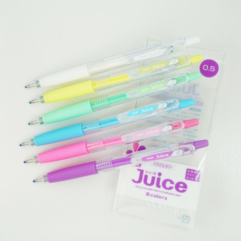 Pilot Juice Gel Pen 0.5mm 6 Colors Pastel-zoom-
