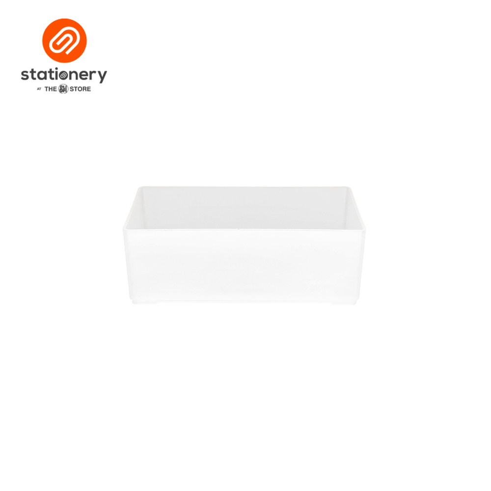 Stackable Organizer Block White 6 x 3 x 2 Inches-1