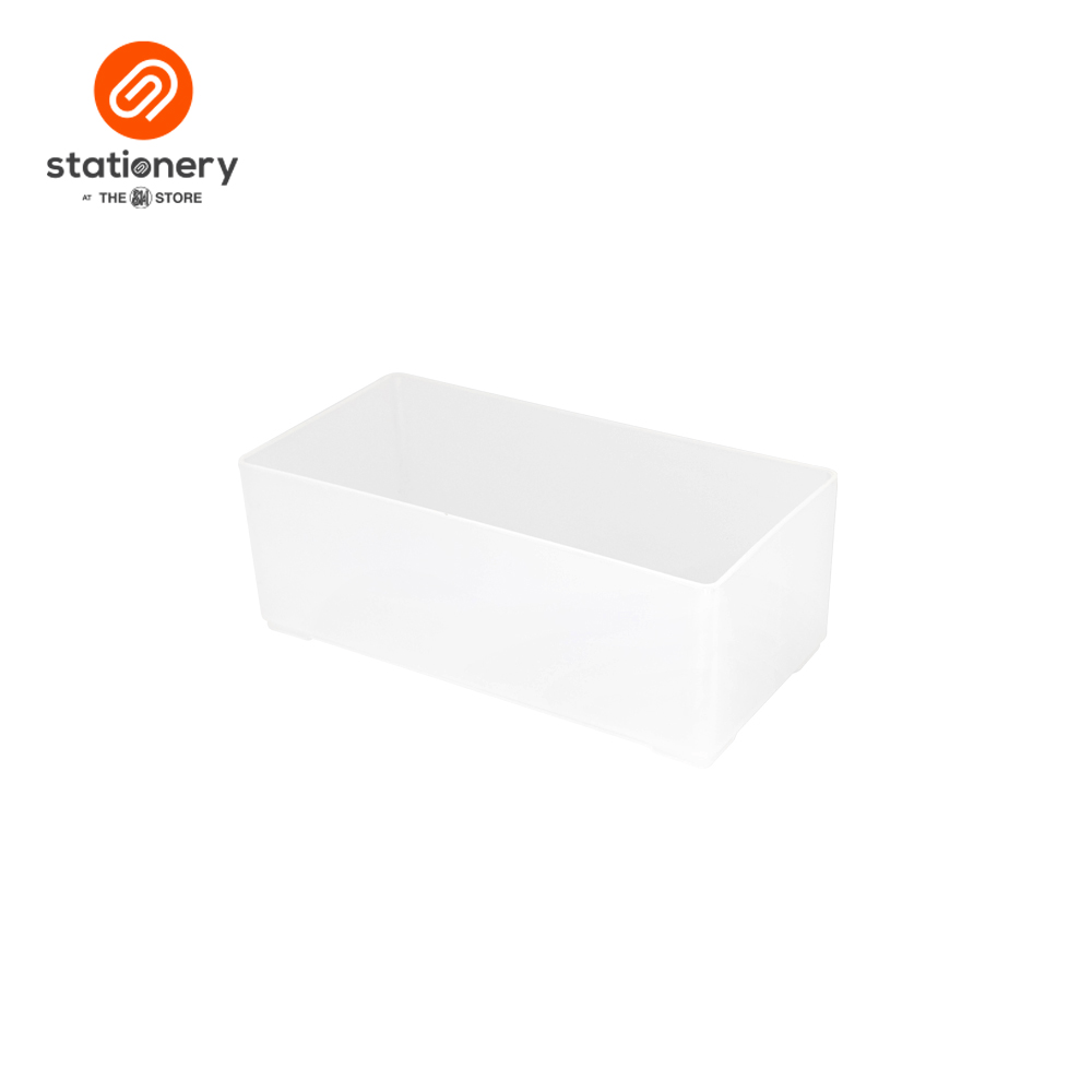 Stackable Organizer Block White 6 x 3 x 2 Inches-zoom-2