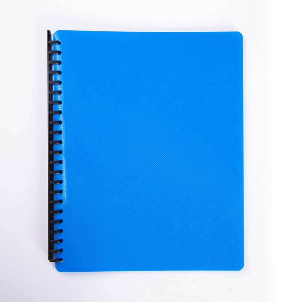 Seagull Refillable Clearbook with Diagonal Lines Short Blue