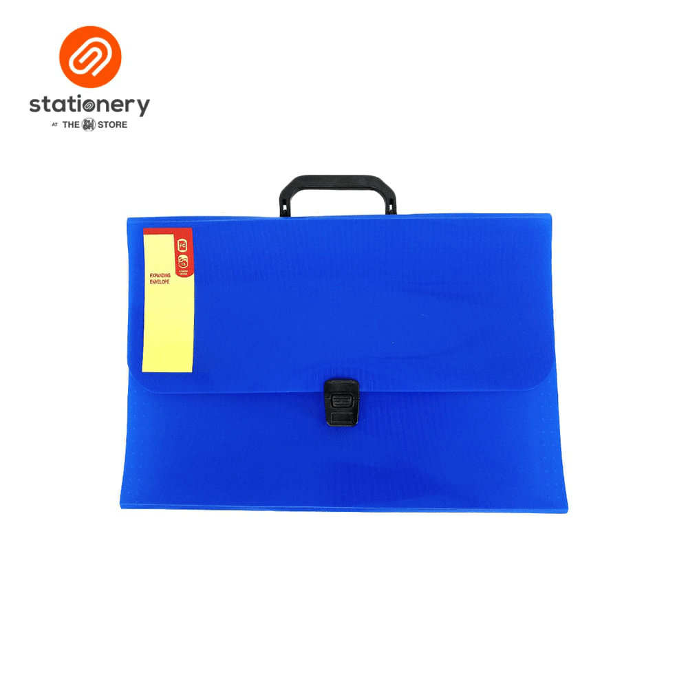 Expanding Document Envelope Vertical Lines Design With Handle 13 Pockets