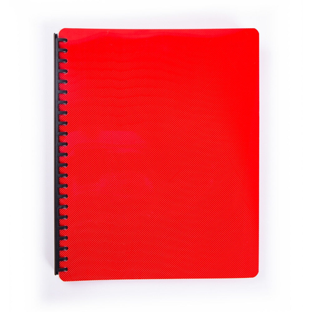 Seagull Refillable Clearbook with Diagonal Lines Short Green